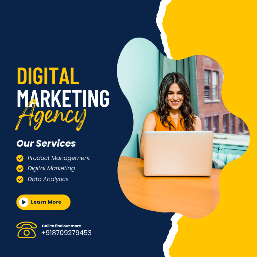 Black & Yellow Minimalist Digital Marketing Instagram Post
